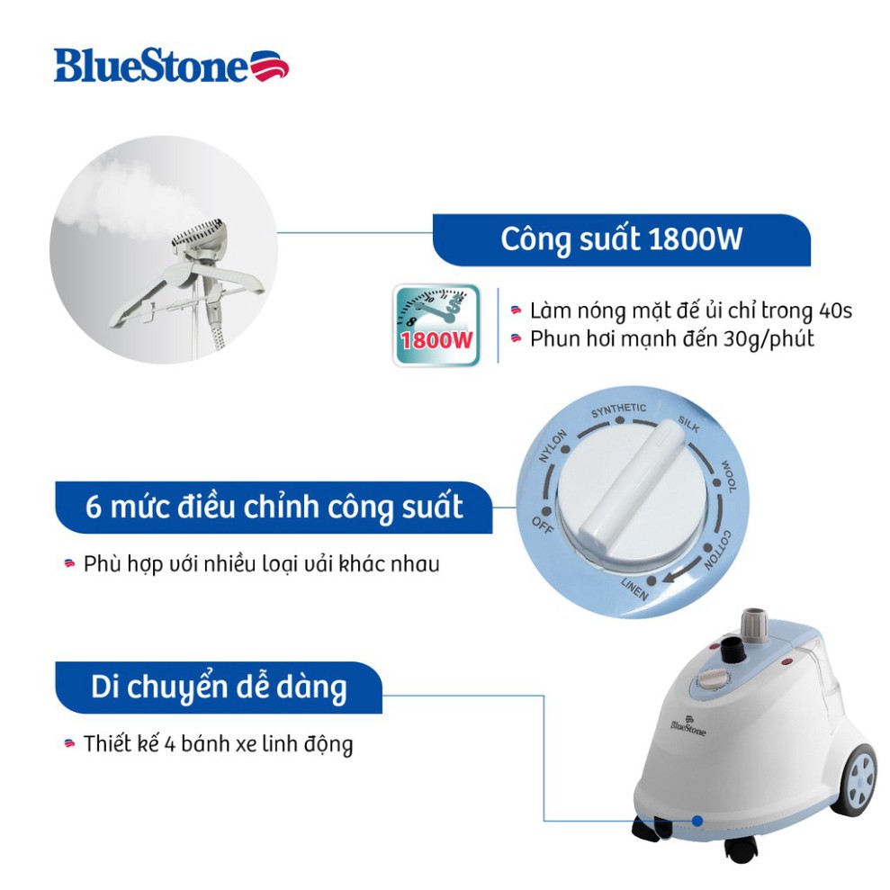 Bàn Ủi Hơi Nước Đứng BlueStone GSB-3911 Bảo hành 24 tháng Hàng chính hãng