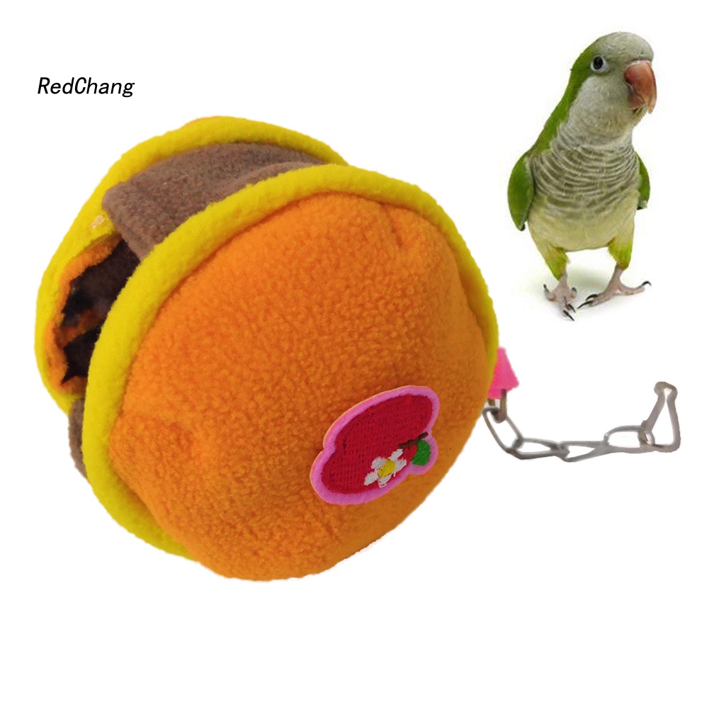 Tổ Ngủ Giữ Ấm Hình Hamburger Cho Hamster / Sóc / Chim Vẹt