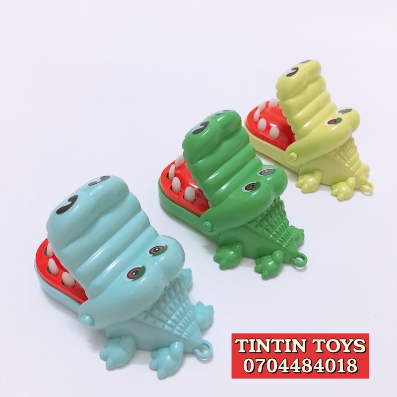 [NHIỀU MẪU] Đồ chơi cá sấu cắn răng, kẹp tay vui nhộn loại mini