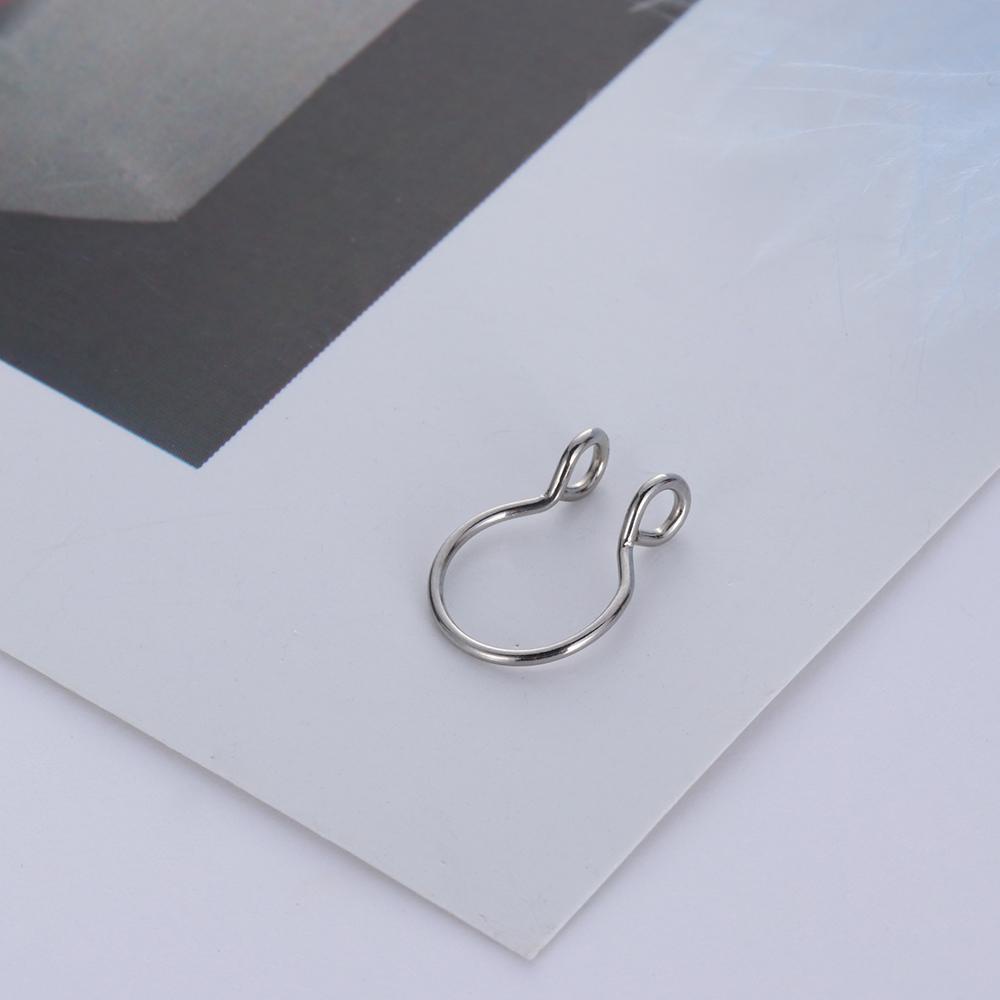 ORIENTLII Khuyên Mũi Nhỏ Đường Kính 8mm Bằng Thép Không Gỉ Thời Trang