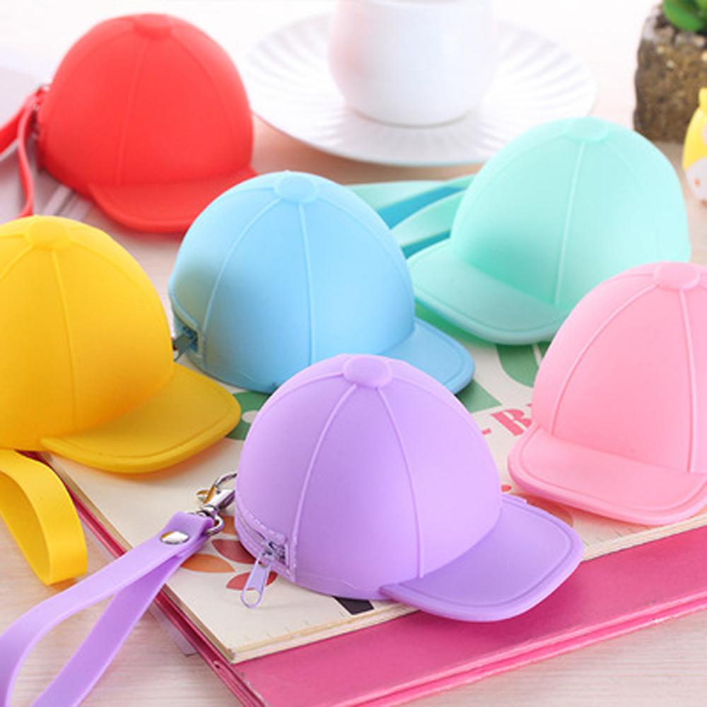HARRIETT Ví Đựng Tiền Xu Tạo Hình Nón Lưỡi Trai Dễ Thương