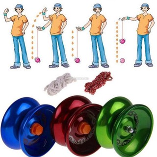 🌷COD🌷Polished Aluminum Alloy YoYo Balls Metel Professional Yo-yo Children Adult Toys