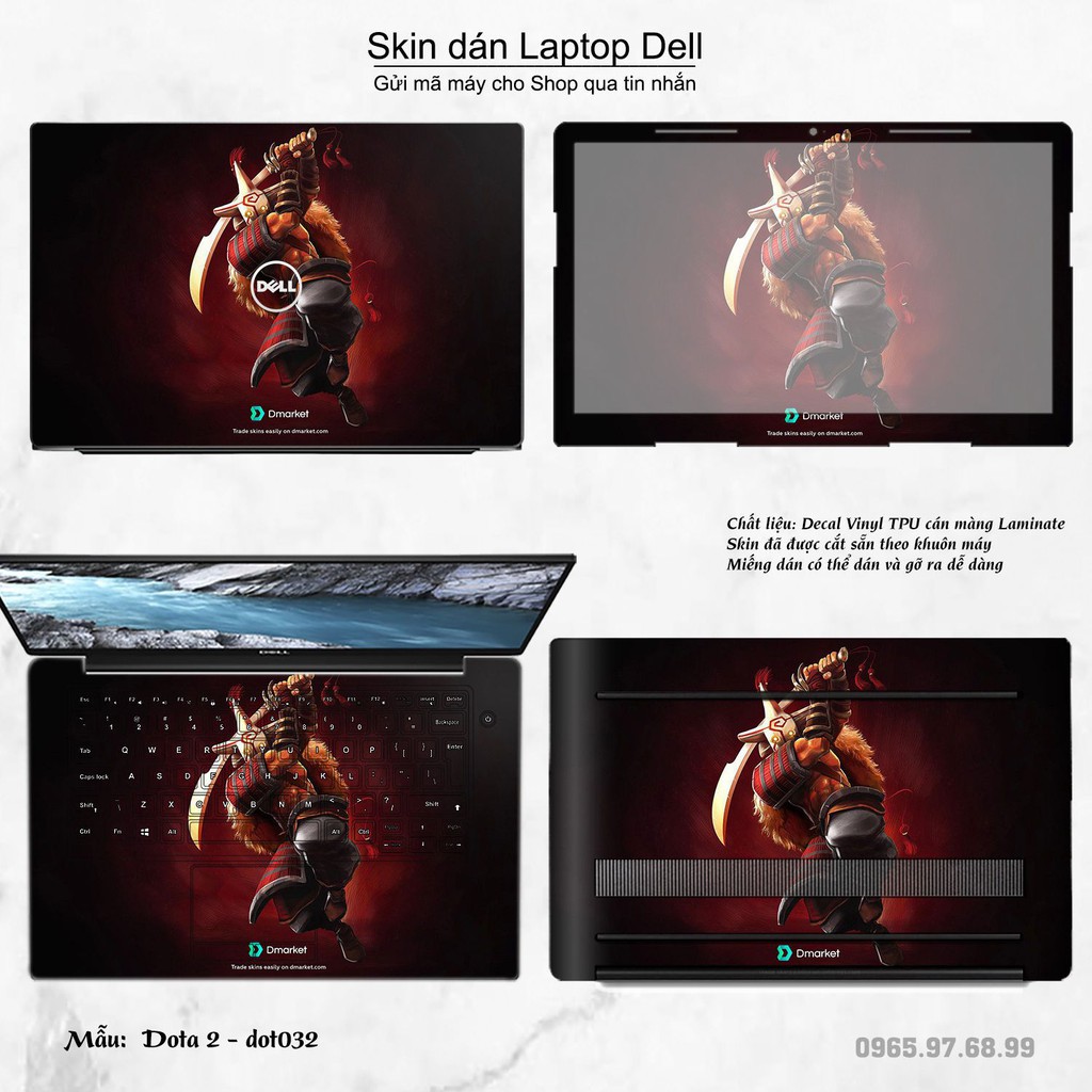 Skin dán Laptop Dell in hình Dota 2 nhiều mẫu 6 (inbox mã máy cho Shop)