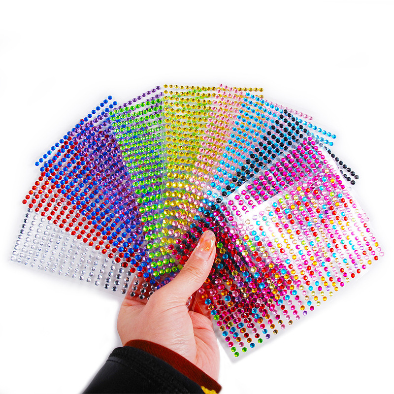 [Hàng mới về] Tờ 437 hạt đá giả trang trí móng 3d DIY