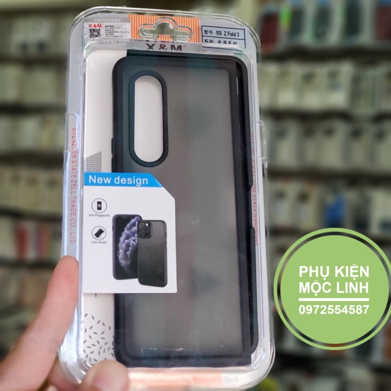 Ốp lưng 2 mặt màu nhám chống vân Samsung Galaxy Z fold3