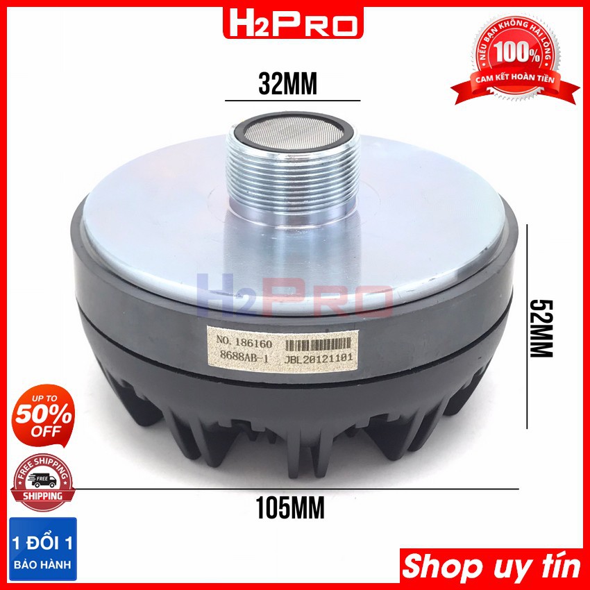 Đôi loa treble kèn Titan H2Pro 150W-từ 100, loa tép kèn titan cao cấp 8 ôm, côn 44 mm tép đanh-sáng, ghép phễu tặng 2 tụ