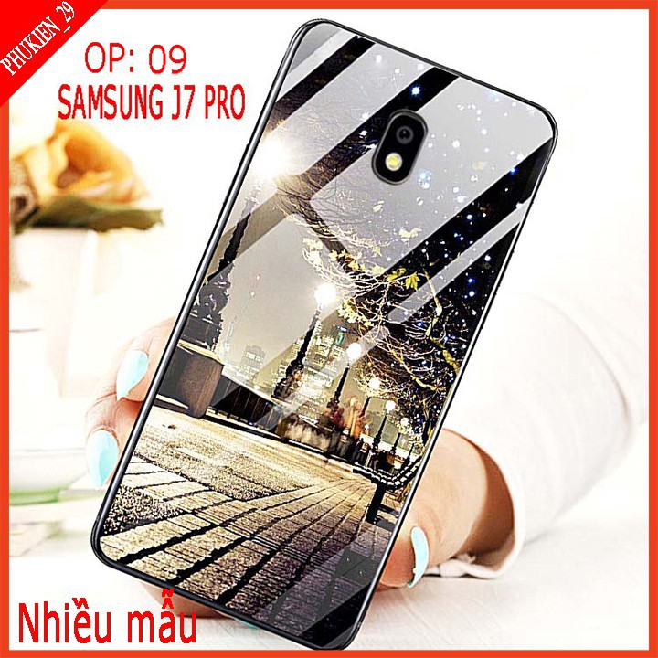 Ốp lưng điện thoại  SAMSUNG J7 PRO, J730 mặt kính 3d sang trọng, shop có cung cấp video tự quay sản phẩm TAIYOSHOP4