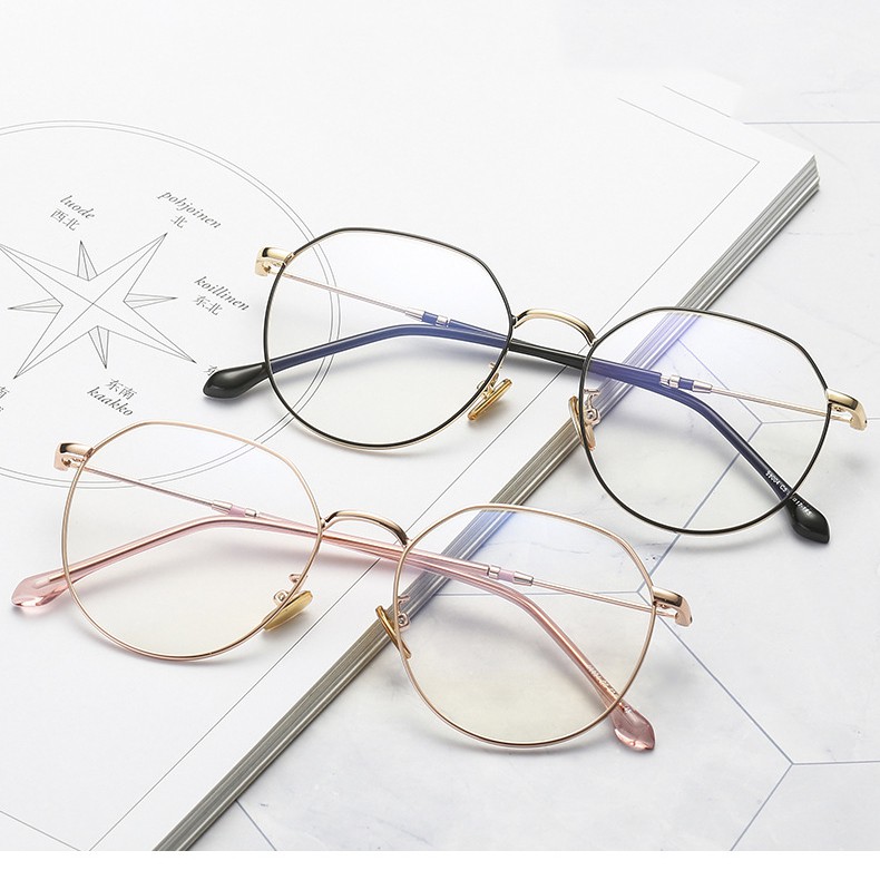 Gọng Kính Kim Loại Tròn Form Mắt Lớn 90004 (Tặng Hộp Khăn) | BigBuy360 - bigbuy360.vn