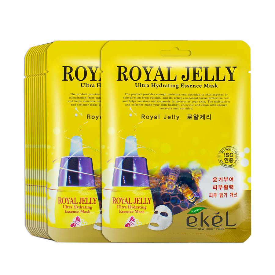 Mặt nạ dưỡng da EKEL Royal Jelly ULtra Hydrating Essence Mask 10 miếng