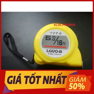 Thước 5 mét inox vàng