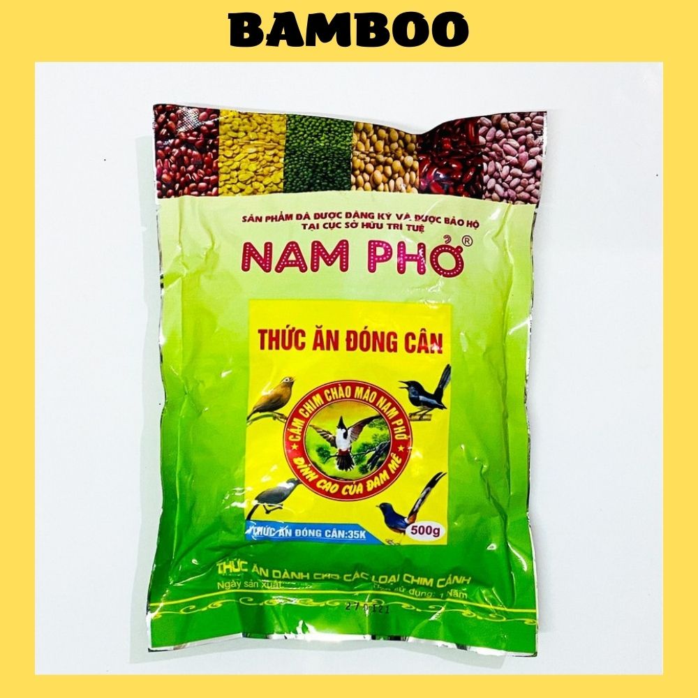 Cám chim tổng hợp Nam Phở cao cấp 500gram - Thức ăn cho chim tổng hợp Nam Phở giá rẻ