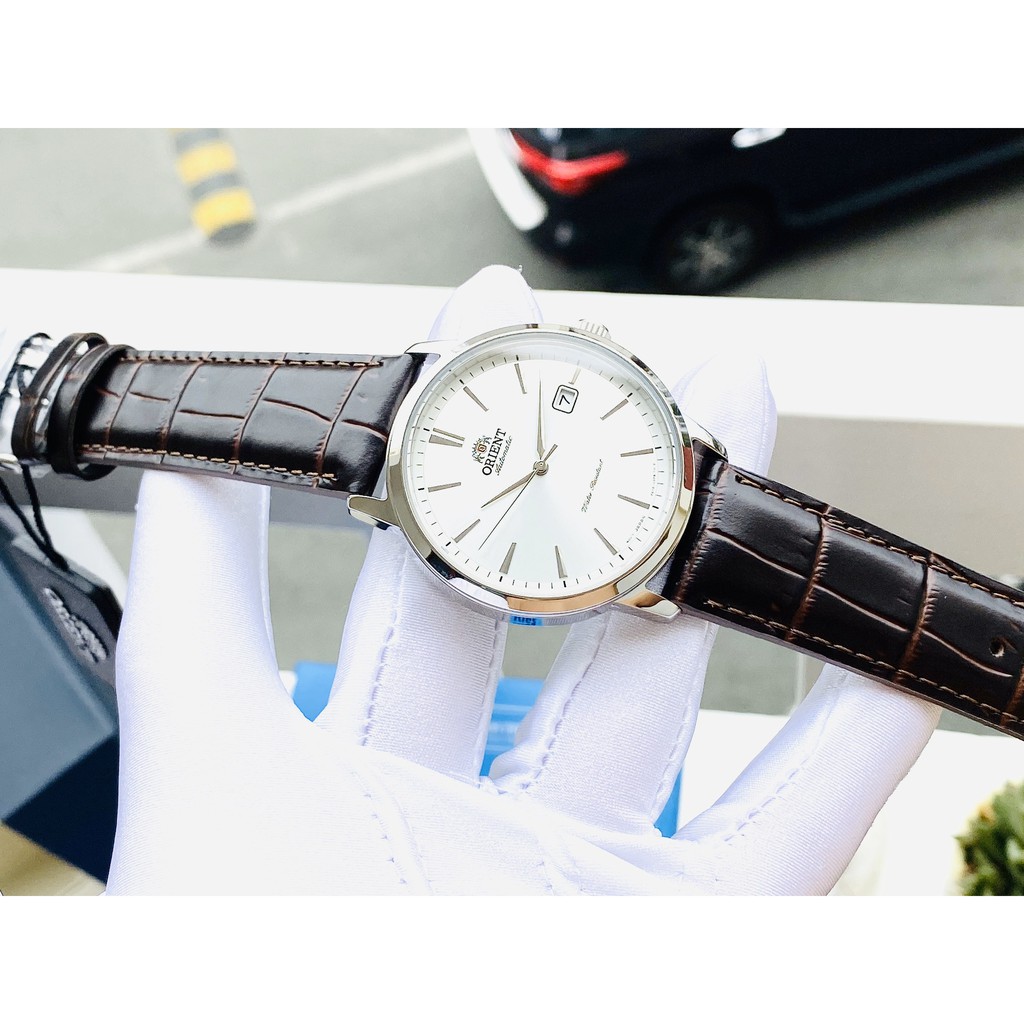 ĐỒNG HỒ NAM ORIENT RA-AC0F07S10B SIZE 41.5MM TỰ ĐỘNG/ LỘ CƠ MẶT ĐÁY/ DÂY DA/ MẶT MÀU TRẮNG/ CHỐNG THẤM NỨOC/ NHẬT BẢN