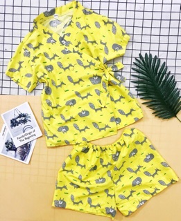Bộ mặc nhà Kimono cute loại 1