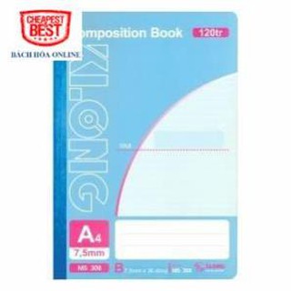 Sổ may KLONG 120tr A4, MS: 308