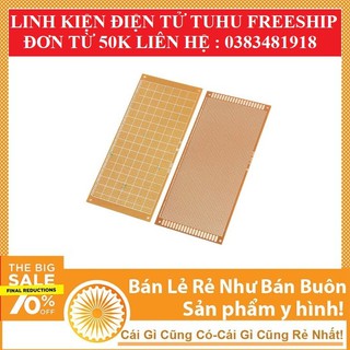 Phíp Đồng Đục Lỗ 1 Mặt PCB ( xanh nâu )