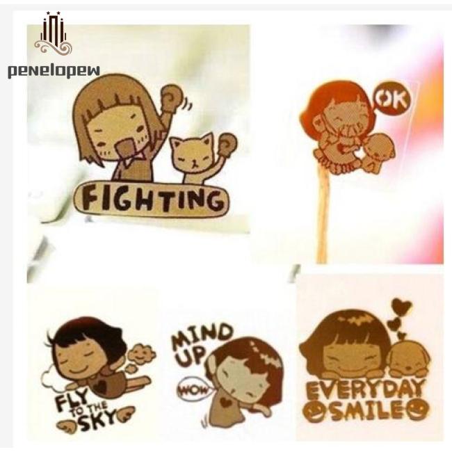 Miếng dán trang trí máy tính/điện thoại mạ vàng 24k chống bức xạ đáng yêu