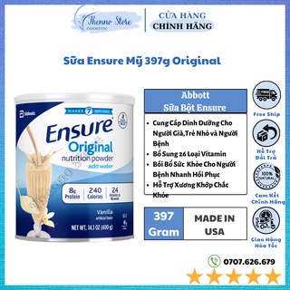 Sữa Ensure Mỹ 397g Original Date Mới