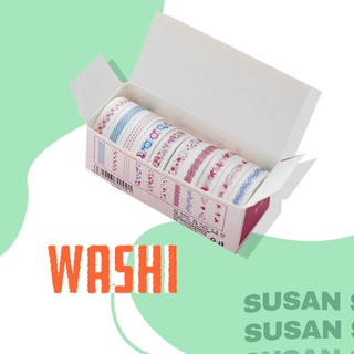 Cuộn băng dán Washi trang trí sổ DIY