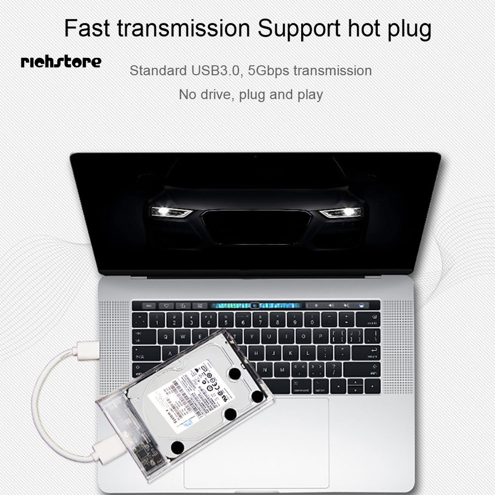 Hộp Đựng Ổ Cứng Di Động HDD SSD SATA3 Sang Usb 3.0 Tốc Độ Cao | BigBuy360 - bigbuy360.vn