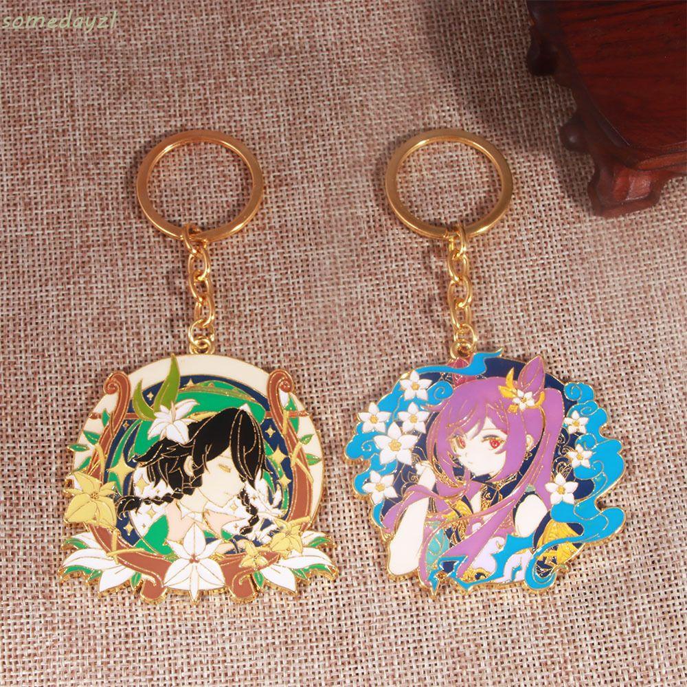 Móc khóa họa tiết hoạt hình Hutao Genshin