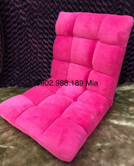 COMBO Ghế tatami kèm gối bệt tựa lưng. Ghế lười 5 cấp độ nhung mềm mịn