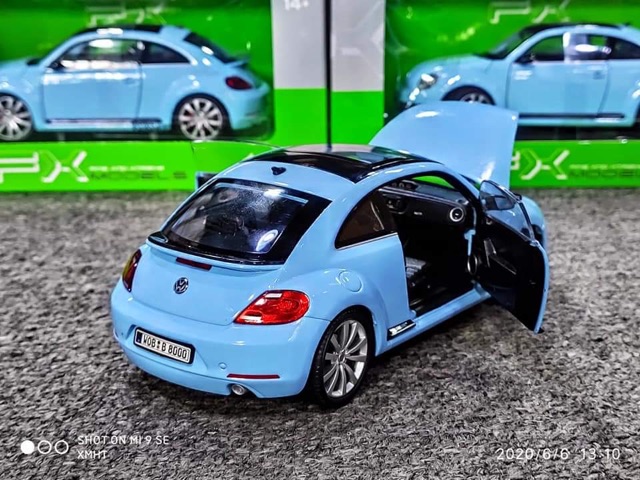 Xe Mô Hình Volkswagen Beetle 2013 1:24 Welly (Xanh)