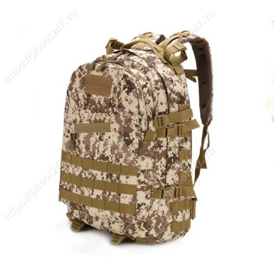 Balo Phượt, Du Lịch Chiến Thuật PUBG  - Chống Nước, Đựng Laptop, Quần Áo - Vải Dù Bền -BH 3 Tháng