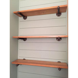 [GIÁ GỐC] kệ gỗ treo tường -  kệ ống nước kệ sách decor bằng ống săt bền đẹp trang trí nhà và quán cafe sáng tạo