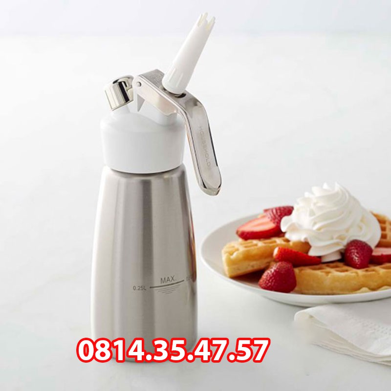 Bình xịt kem tươi Mosa 500ml cho đồ uống đá xay