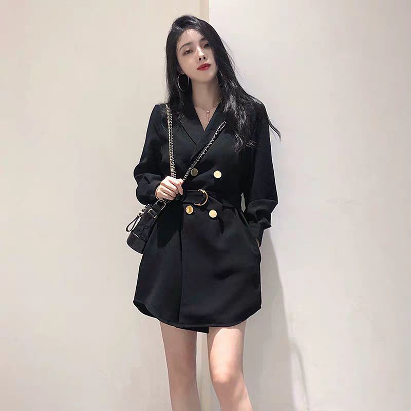 Đầm sơ mi cổ vest thời trang Ulzzang hàng Quảng Châu (ảnh thật cuối) | BigBuy360 - bigbuy360.vn