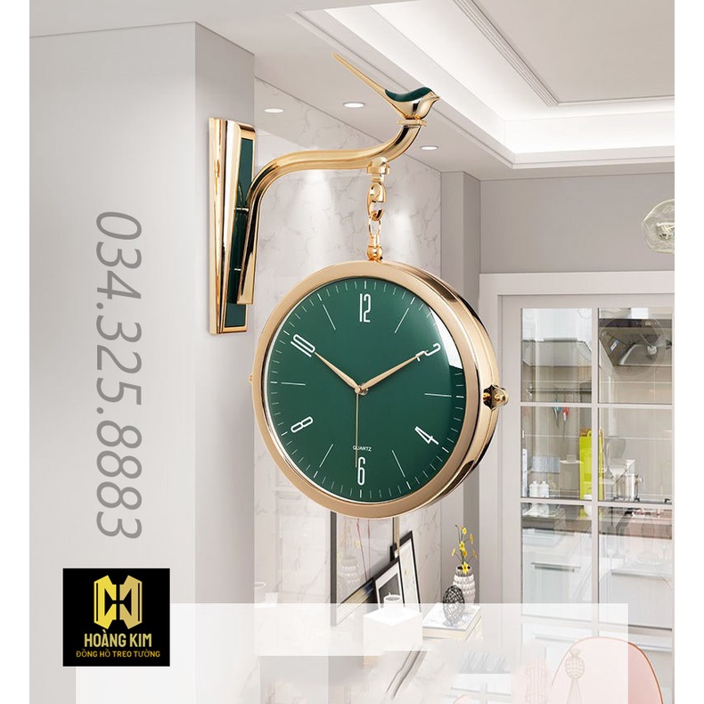 Đồng hồ treo tường đồng hồ trang trí decor hiện đại mẫu mới nhất size 38x48cm