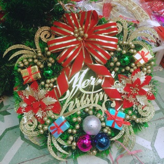 Vòng nguyệt quế 40cm trang trí noel