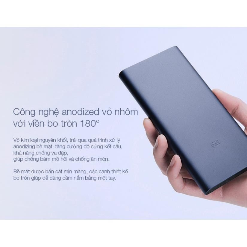 [HH1303] Sạc Dự Phòng Xiaomi Gen 2S Version 2018 10000 mAh 2 Cổng USB Hỗ Trợ QC 3.0 Bảo hành 6 tháng 1 đổi 1 _MECHIP1