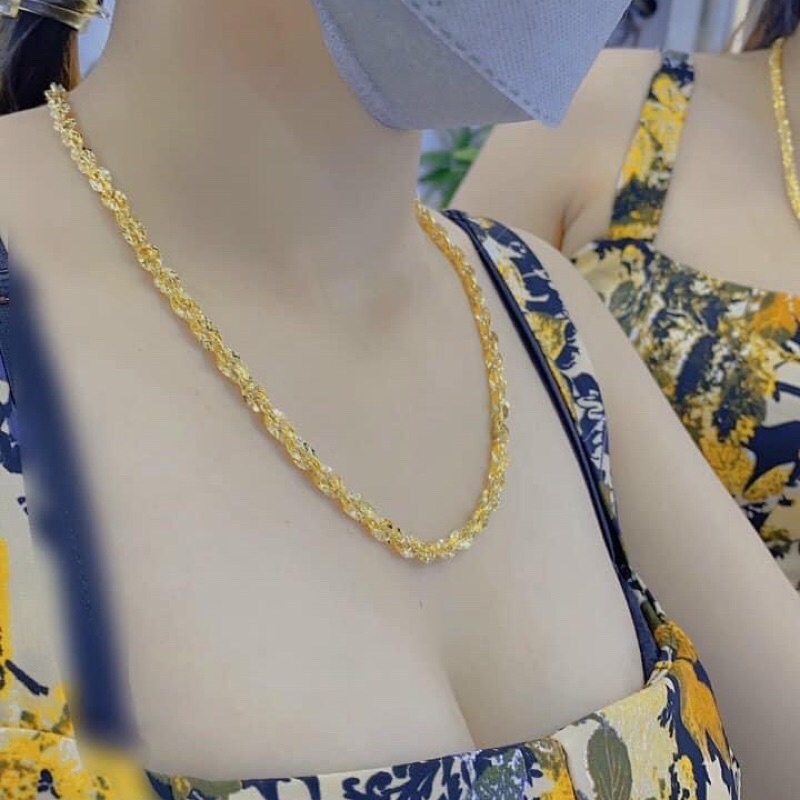 𝔻𝕒̂𝕪 𝕔𝕙𝕦𝕪𝕖̂̀𝕟 𝕩𝕠𝕒̆́𝕟 lá bền màu mạ vàng có khắc ký hiệu italy nam nữ 𝐓𝐫𝐚𝐧𝐠 𝐬𝐮̛́𝐜 𝐊𝐚𝐦𝐢 DL9V