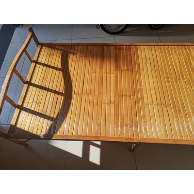 Giường tre gấ gọn cao cấp , Giường gấp đa năng. Kích thước: 120*197cm mát mùa hè ấm mùa đông.