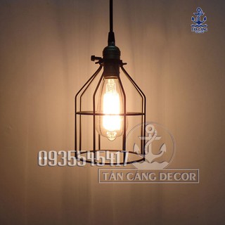Lồng đèn sắt Vintage E72 sơn tĩnh điện