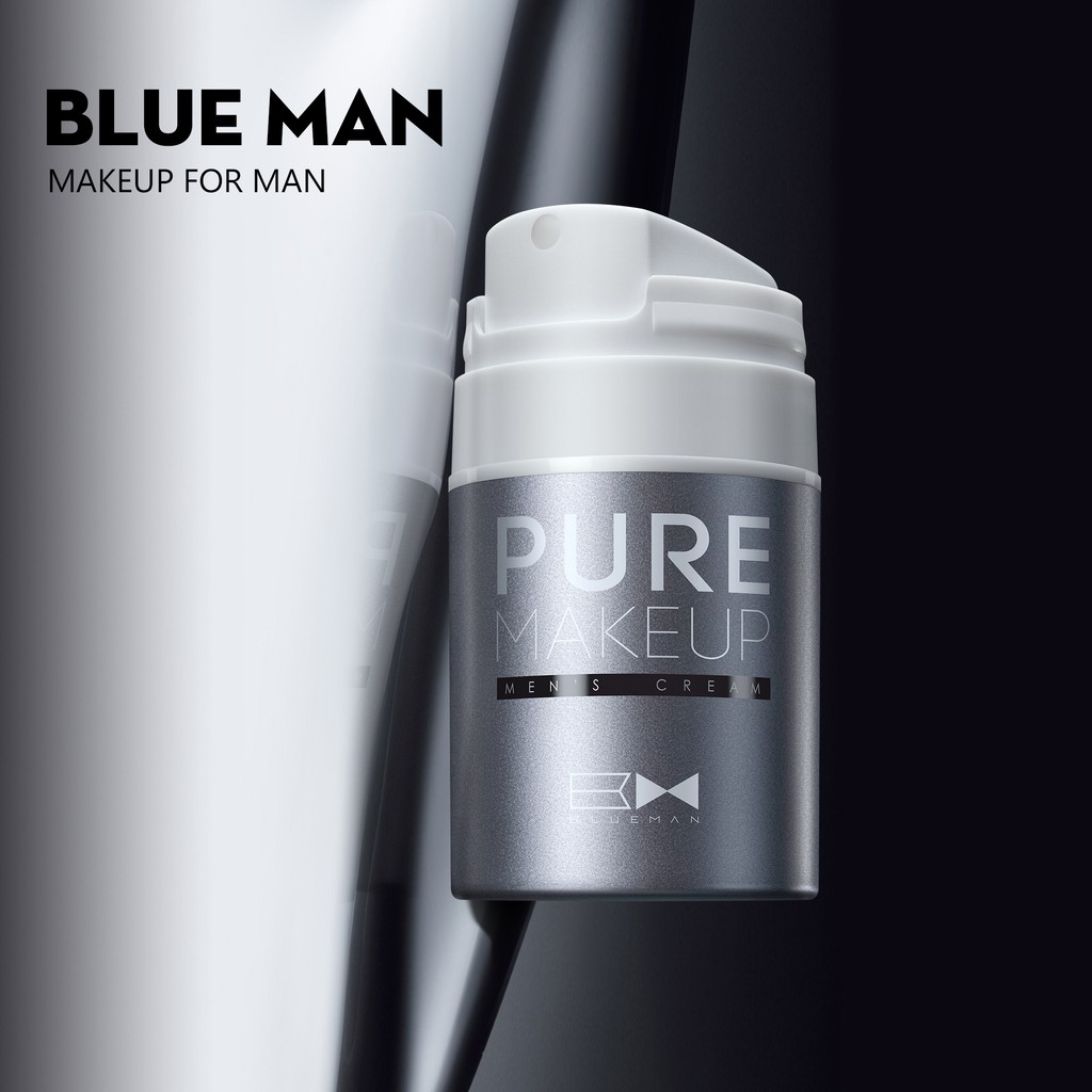 Kem Nền BB Cream Cho Nam Pure Makeup BLUEMAN Che Khuyết Điểm, Makeup Nhanh 50ml BM56