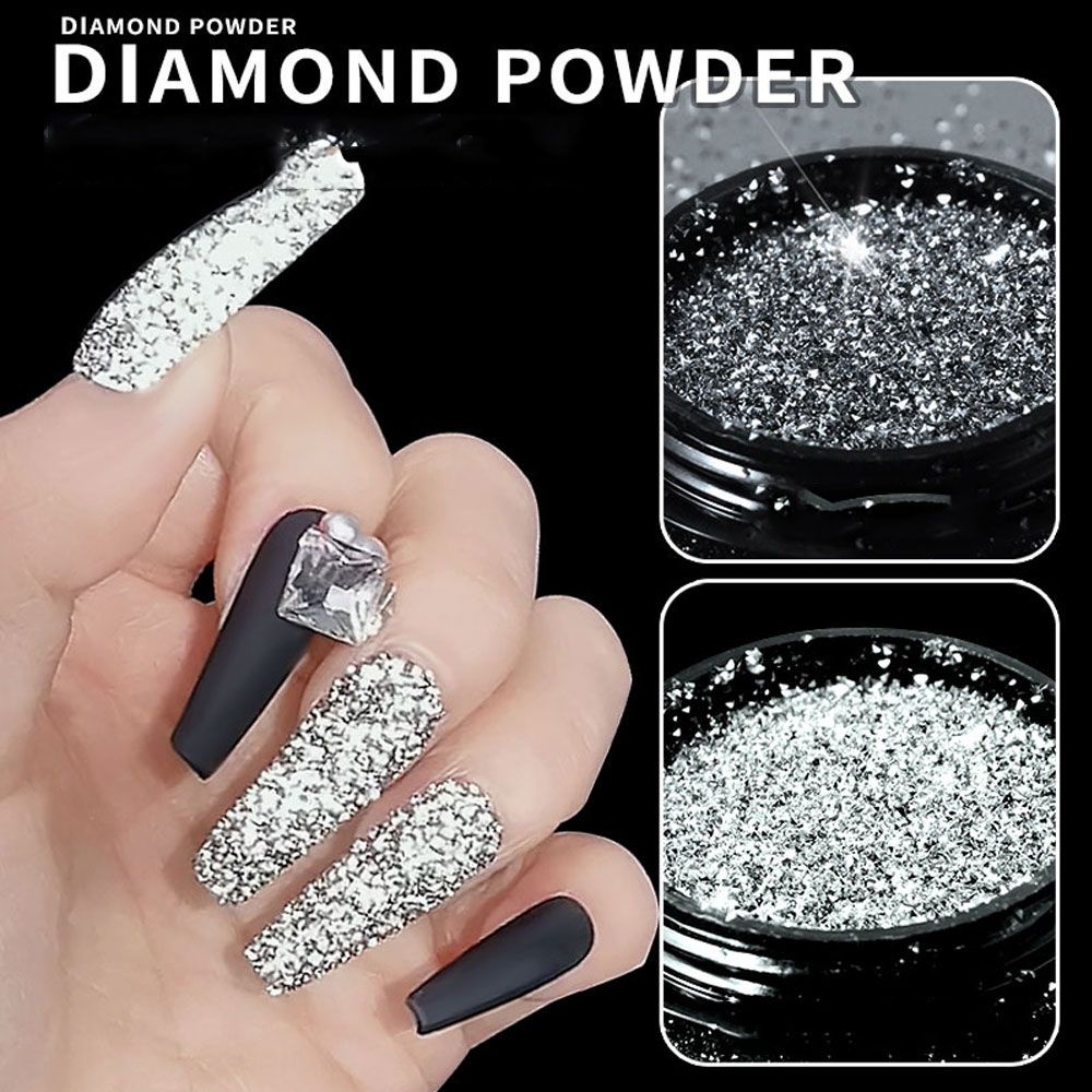 Tương Lai Đá Kim Cương Phản Quang Trang Trí Móng Tay Dễ Sử Dụng Thời Trang Cho Nữ|Nhấp Nháy