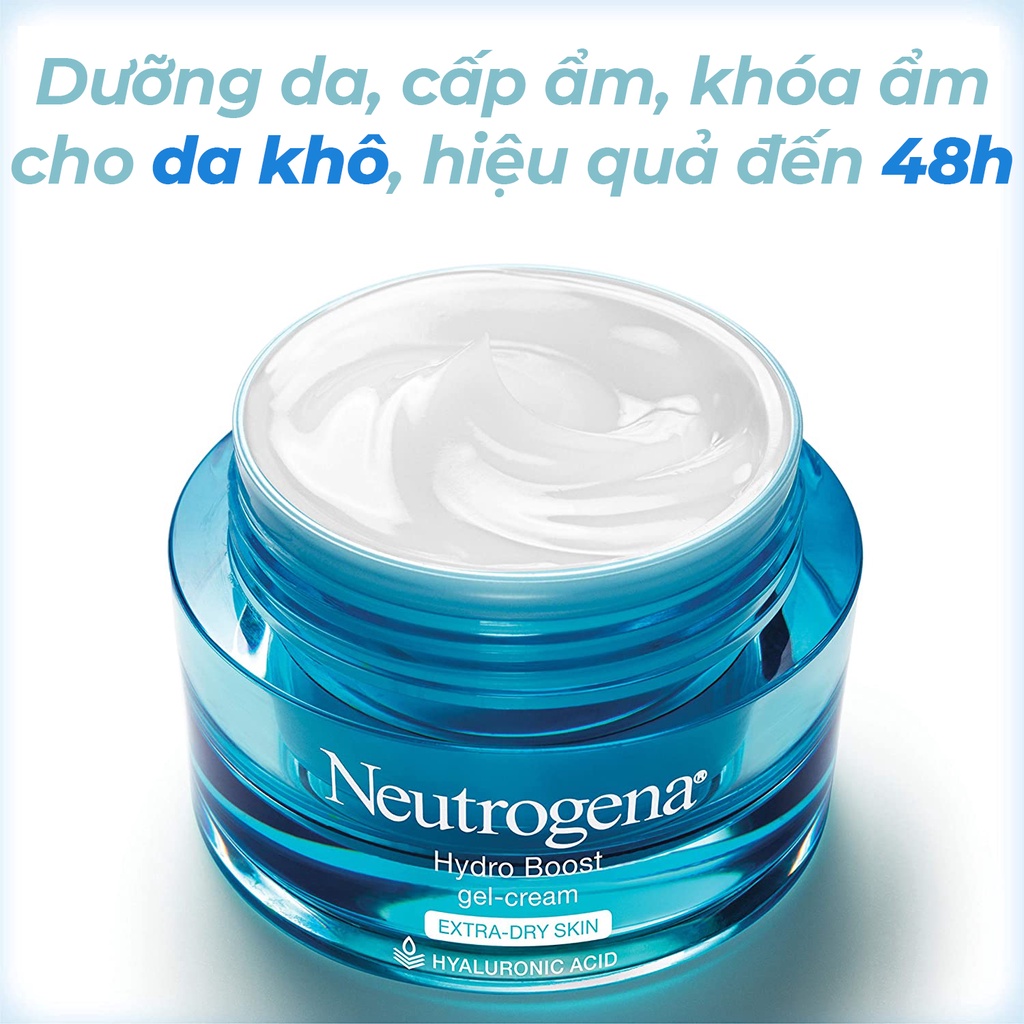 Kem Dưỡng Ẩm Da Khô Neutrogena Hydro Boost Gel Cream Extra – Dry Skin Gel Cream 48g - Hàng Mỹ
