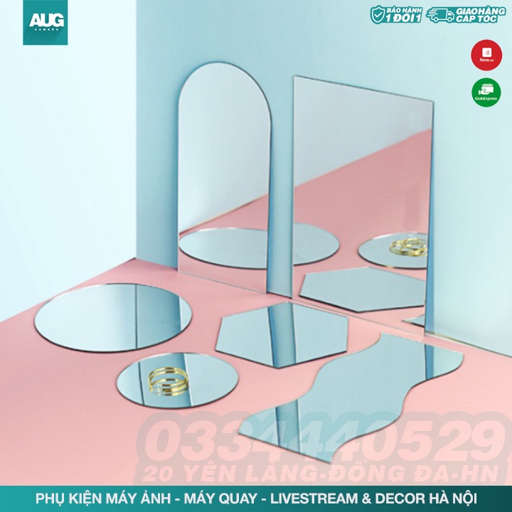 Khay Gương Mini Nhỏ Dùng Để Chụp Ảnh Sản Phẩm - Đạo cụ chụp Hình - AUG Camera & Decor Hà Nội