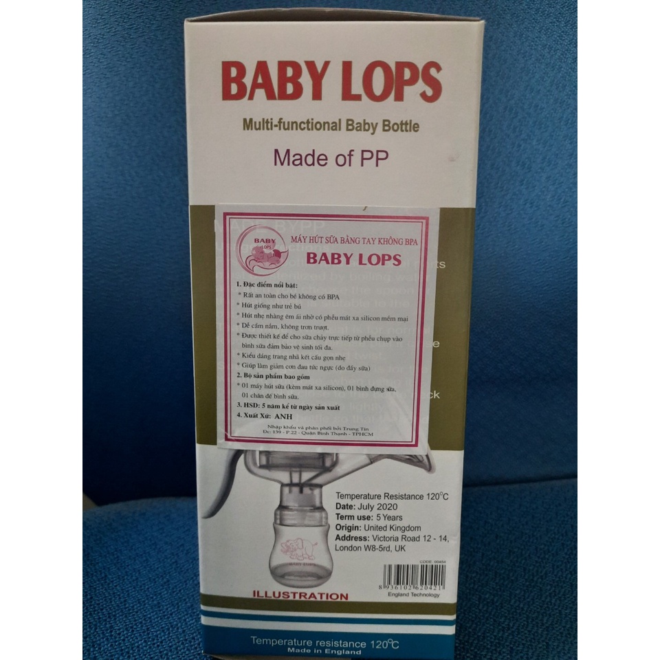 Máy Hút Sữa Bằng Tay Baby Lops