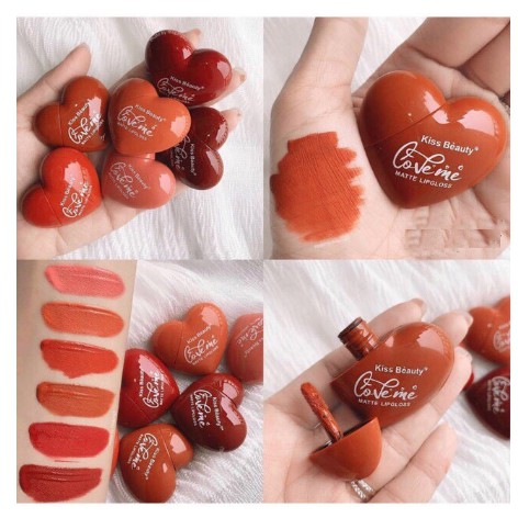 Son Kem Tint Kiss Beauty Trái Tim For Valentine | Thế Giới Skin Care