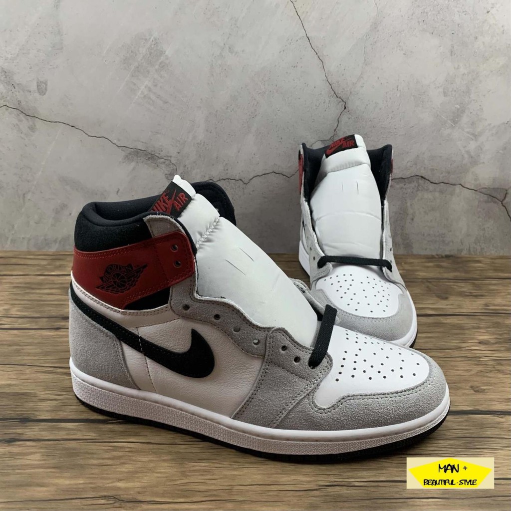 Giày thể thao AIR Jordan 1 Retro High Light Smoke Grey