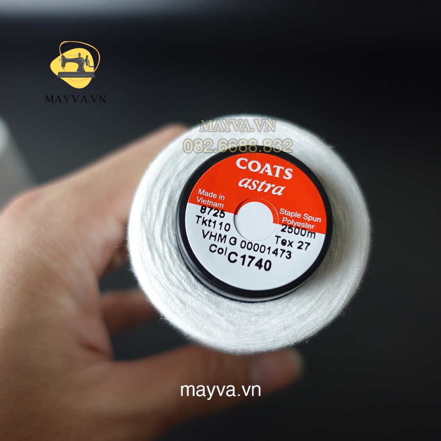 Chỉ May Các Màu Cuộn 2500m - phụ liệu may mặc