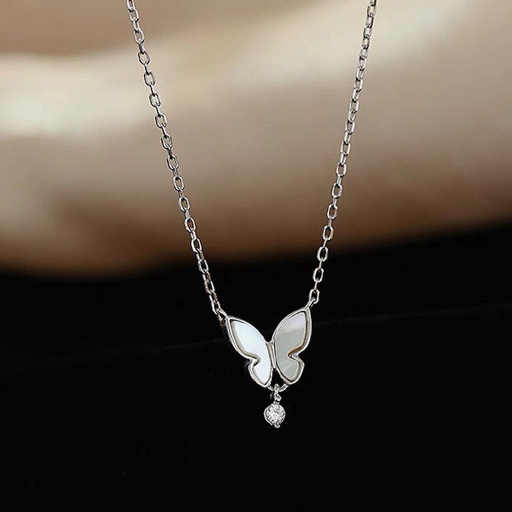 Vòng Cổ Dây Xích Mặt Bướm Vỏ Sò Khí Chất Thời Trang Phổ Biến Cho Bạn Gái