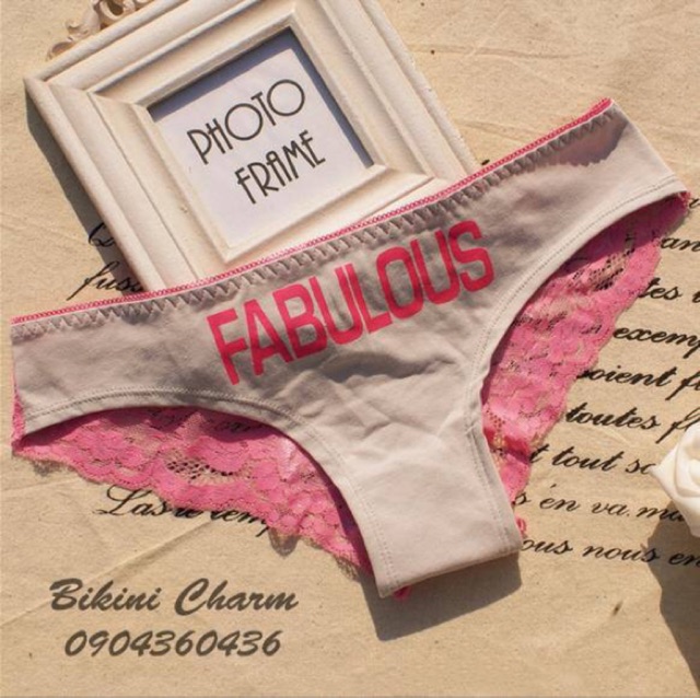 Quần lót/Quần Chip Pink Fabulous Xám Hồng