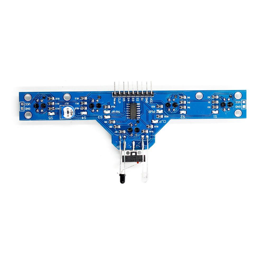5 Channel Tracing Sensor Module IR Infrared Detector Tracking Line Obstacle Avoidance Sensor Module For Smart Car Robot