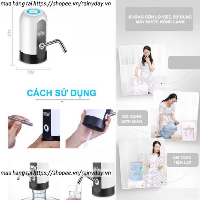 Máy bơm nước uống pin sạc - Máy bơm rót rượu tự động mini