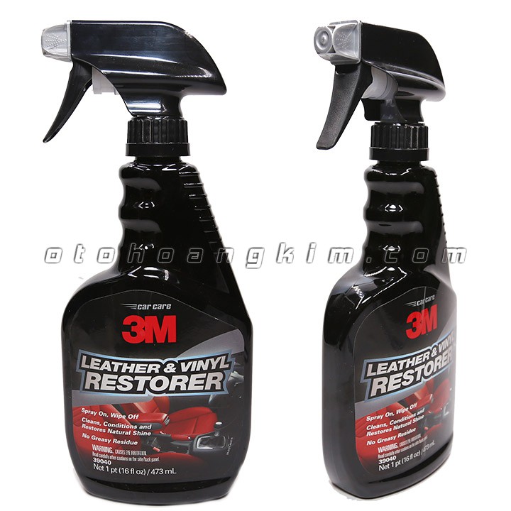 Chai xịt bảo dưỡng chăm sóc da và nội thất xe 3M Leather & Vinyl Restorer 400ml - 1999