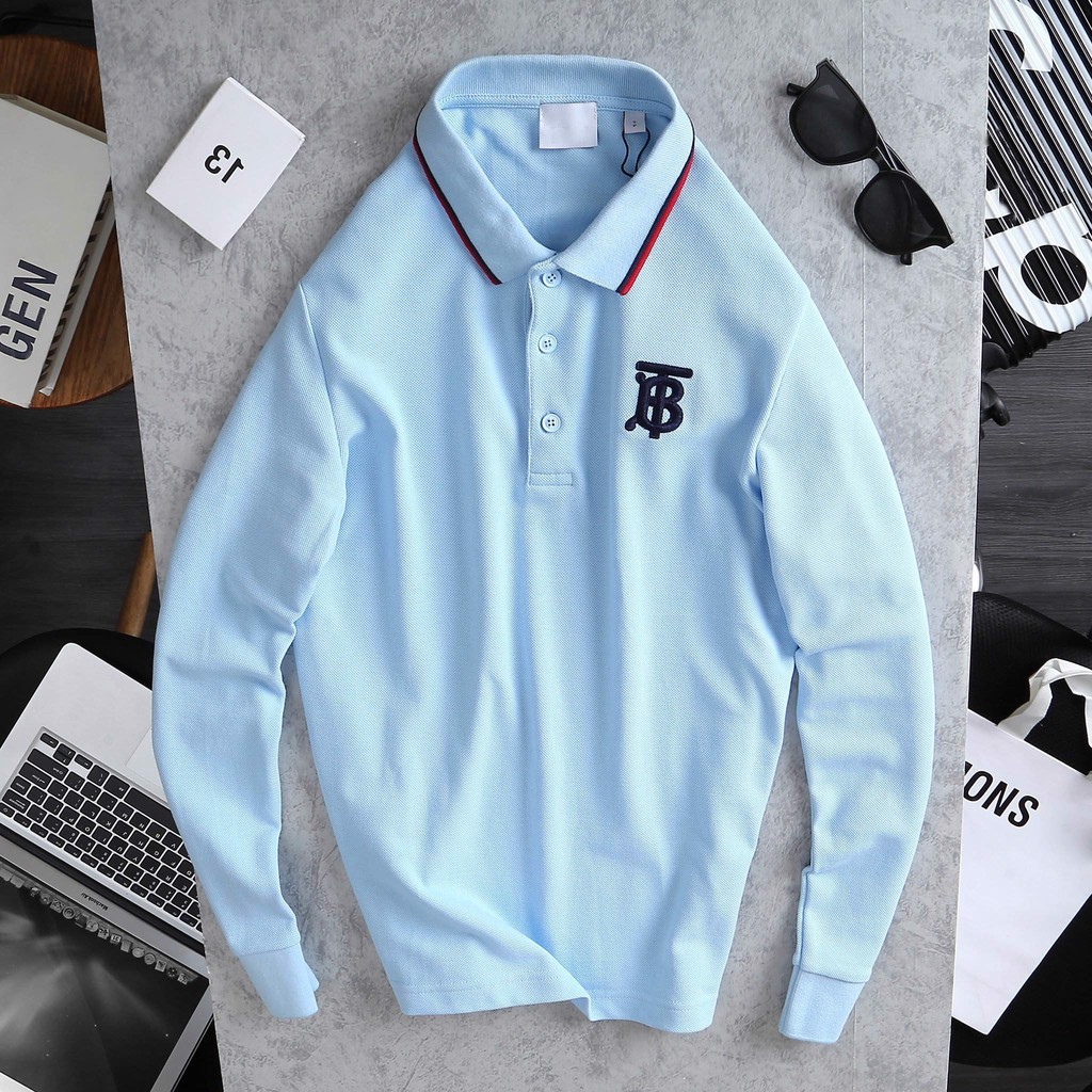 ÁO THUN POLO BURBERRY Tay Dài 4 Màu xuất xịn